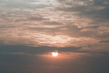 Vadodara, Gujarat / India - October 08, 2012: Morning sunrise.