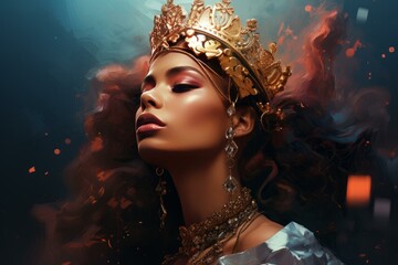 Persian queen. Creative girl fantasy. Generate Ai