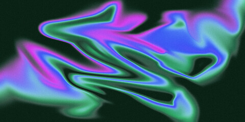 Colorful liquid abstract gradient background. Color fluid shapes design with noise or grain