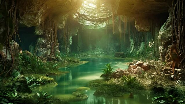 underground cenote environment would have been humid, with limited sunlight and plant life adapted to the unique conditions. Fishes, bats, and insects may have thrived in a hidden ecosystem.