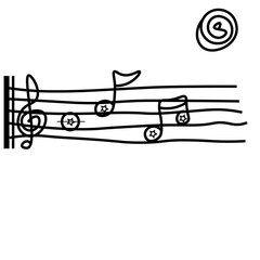 Musical Notes Dancing