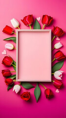 mocap, picture, march 8, pink floral background