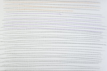 graphite and color pencil marks (with patterned lines) on tracing paper