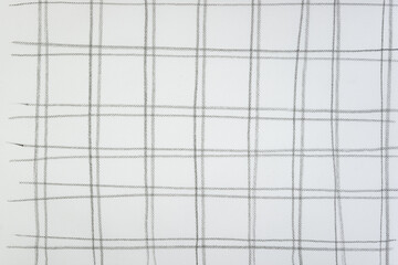 grid composed of color pencil lines on tracing paper