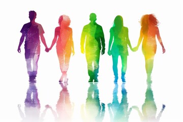 LGBTQ Pride light blue. Rainbow pride resilience colorful agenderflux diversity Flag. Gradient motley colored relaxation LGBT rights parade festival bystanders pride community equality