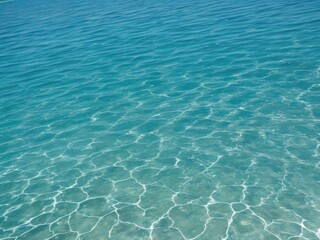 Obraz premium The texture of the water surface is viewed from above.