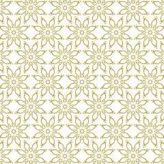 seamless floral flower islamic pattern background