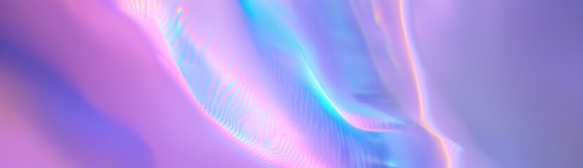 Abstract neon rippled waves flowing background - 744288935