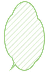 かわいい吹き出し_雲