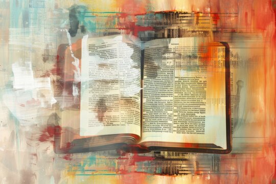 Deconstructing the significance of a bible through abstract representation