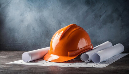 a construction helmet safety hardhat labor hat headgear protect jobsite uniform job site hazard factory prevention caution fortified safeguard mechanic safe contractor industrial engineer protection