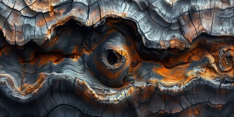 Immerse yourself in the intricate patterns and earthy textures of a mesmerizing wood, a pure expression of nature's artistic brilliance - obrazy, fototapety, plakaty