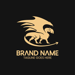 luxury dragon logo