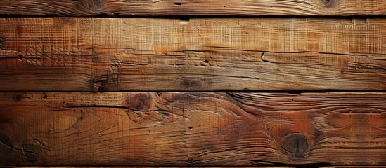 This close-up photo captures the rustic appeal of a triple wooden plank wall as a charming background.