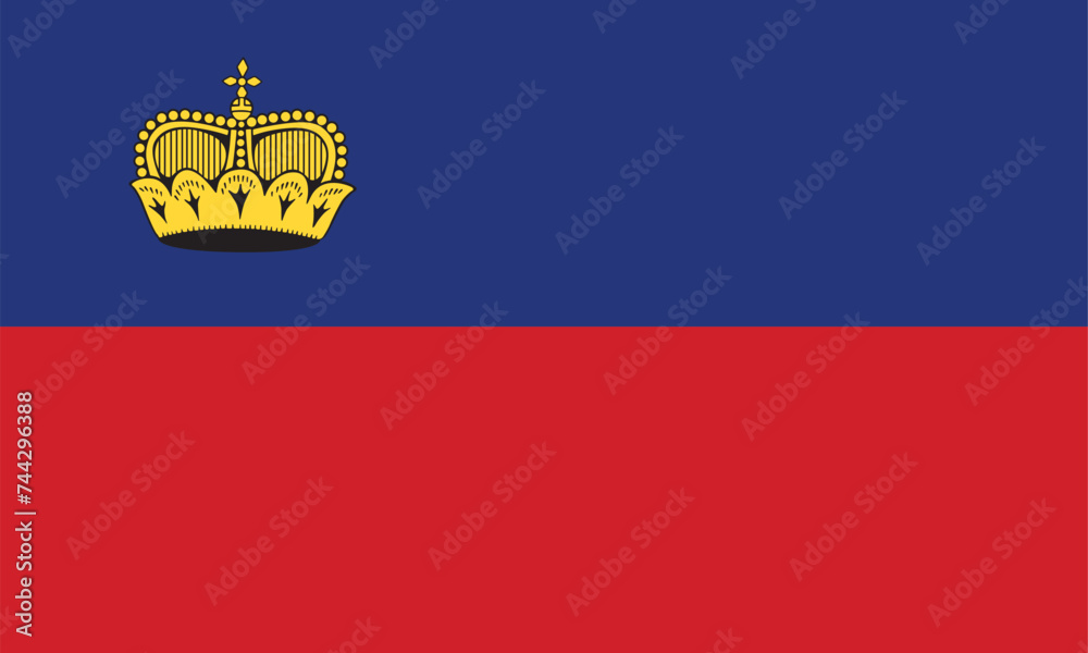 Canvas Prints flag of liechtenstein vector illustration