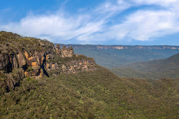 Blue Mountains National Park a vast region west of Sydney, Australia, and part of the Great Dividing Range.