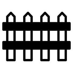 Fence icon isolated on white background. Garden fence icons. Garden fence vector icon