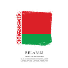 flag of belarus vector illustration