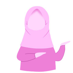 Hijab girl illustration