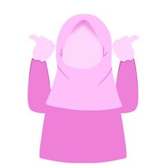Hijab girl illustration