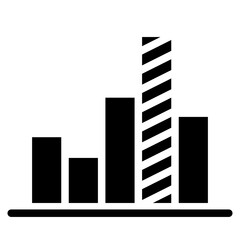 Obraz premium graph bar icon