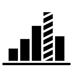 Fototapeta premium graph bar icon