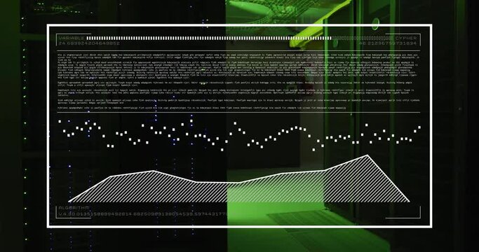 Animation of digital data processing over computer servers