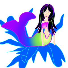 Colorful Mermaid Splash