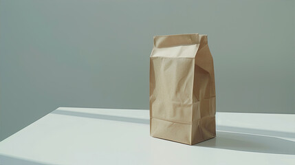 khaki  paper bag