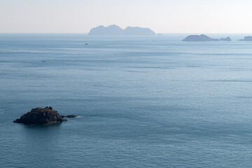 View of the islands on the sea