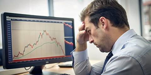 Stock Market Falls After Weak Economic Report, report, stock exchange, finance, investment, crisis,