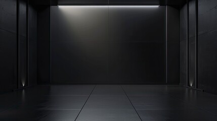 Product showcase with highlights. Black studio room background. Use as a montage for product displays - generative ai
