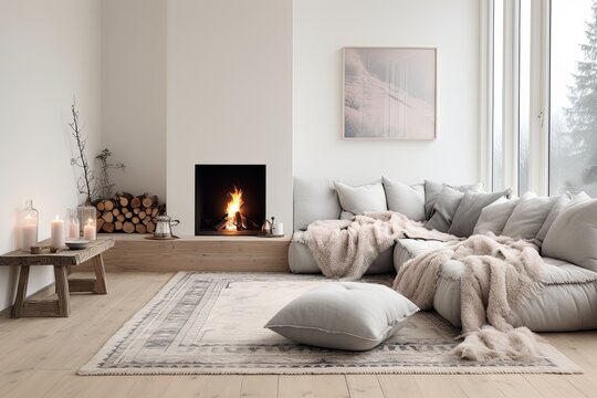 Nordic Pastel Rug: Oriental Rugs in Modern Settings for a Cozy Corner Vibe