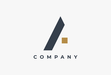 Minimal Letter A Logo. Simple Real Estate Logotype. Usable for Business, Branding, Company, Corporate related with Home, House, Building, Construction, Property, Apartment, Residential, Architecture.