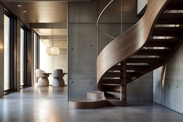 Concrete Spiral Staircase Design: Modern Industrial Vibe Inspirations