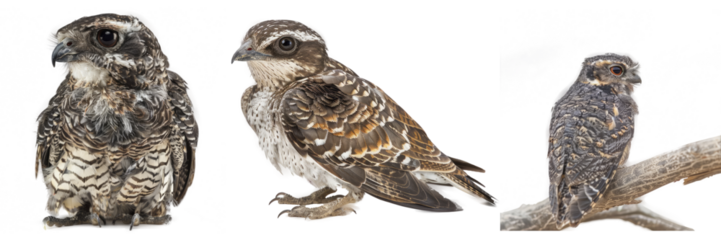 Nightjar  White Background , Isolated Transparent Background Images