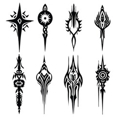 set of elements for design