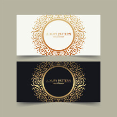 Fototapeta na wymiar luxury ornament circle border design card