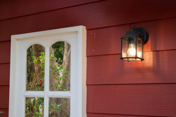 Interior inside of vintage coffee shop