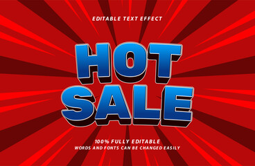 Fototapeta na wymiar hot sale editable text effect with sale style