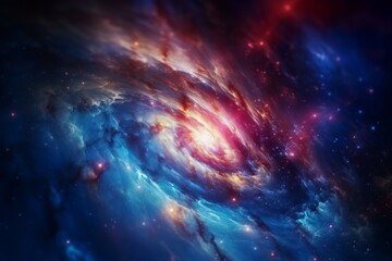 Fototapeta premium Galaxy in spiral shape background