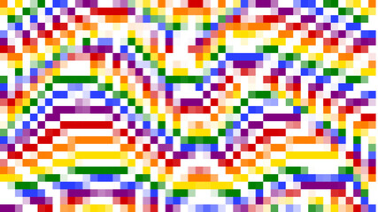 Abstract pixelated background. Digital multi colours pattern.