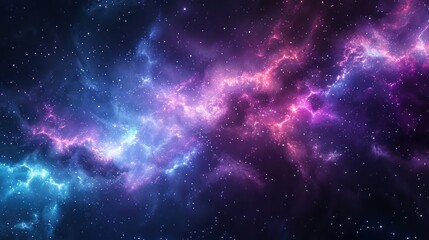 Cosmic Fusion: Space-Themed Tech Geometric Background, Blending the Wonders of the Universe with Futuristic Design