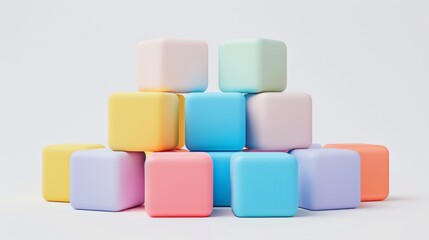 Obraz premium 3D Icon E - Learning, 3D Asset