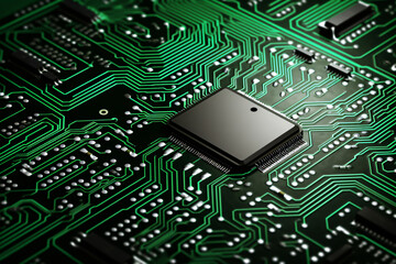 Fototapeta premium Printed circuit as background
