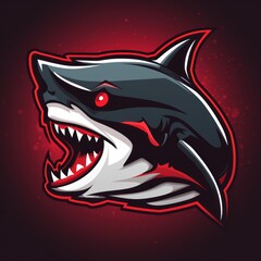 red dark shark logo