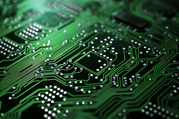 Fototapeta premium Printed circuit as background