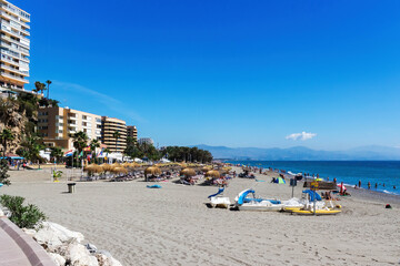 Carihuela Beach, Torremolinos, Spain