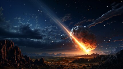 the event of the second a comet fell to earth which caused a natural disaster