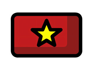 Web Buttons: Star and Icon Shapes with Glossy Design and Reflections
